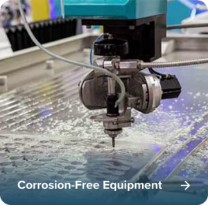 Waterjet cutter without corrosion due to Dooley’s Water Solutions in Kansas and Oklahoma